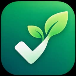 The Habits app icon: a check mark with a growing leaf.